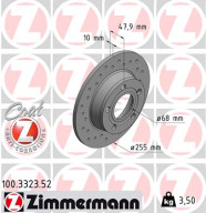 100.3323.52 Brzdový kotúč SPORT BRAKE DISC COAT Z ZIMMERMANN