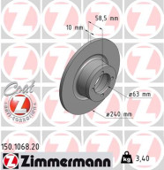 150.1068.20 Brzdový kotúč COAT Z ZIMMERMANN