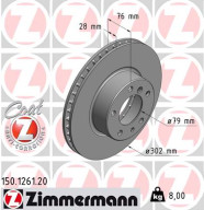 150.1261.20 Brzdový kotúč COAT Z ZIMMERMANN