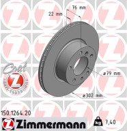 150.1264.20 Brzdový kotúč COAT Z ZIMMERMANN