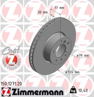 150.1271.20 Brzdový kotúč COAT Z ZIMMERMANN