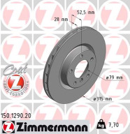 150.1290.20 Brzdový kotúč COAT Z ZIMMERMANN