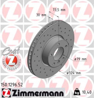 150.1296.52 Brzdový kotúč SPORT BRAKE DISC COAT Z ZIMMERMANN