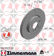 150.2927.20 Brzdový kotúč COAT Z ZIMMERMANN