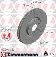 150.2944.52 Brzdový kotúč SPORT BRAKE DISC COAT Z ZIMMERMANN