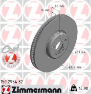 150.2954.32 Brzdový kotúč FORMULA F COAT Z ZIMMERMANN