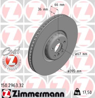 150.2963.32 Brzdový kotúč FORMULA F COAT Z ZIMMERMANN