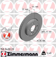 150.3400.20 Brzdový kotúč COAT Z ZIMMERMANN