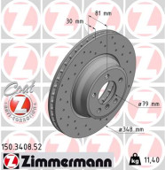 150.3408.52 Brzdový kotúč SPORT BRAKE DISC COAT Z ZIMMERMANN