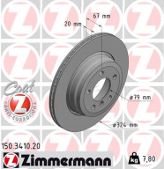 150.3410.20 Brzdový kotúč COAT Z ZIMMERMANN