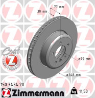 150.3434.20 Brzdový kotúč COAT Z ZIMMERMANN