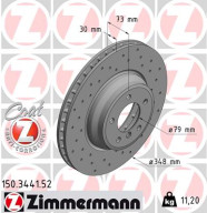 150.3441.52 Brzdový kotúč SPORT BRAKE DISC COAT Z ZIMMERMANN