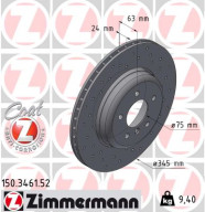 150.3461.52 Brzdový kotúč SPORT BRAKE DISC COAT Z ZIMMERMANN