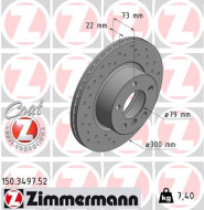 150.3497.52 Brzdový kotúč SPORT BRAKE DISC COAT Z ZIMMERMANN