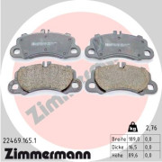 22469.165.1 Sada brzdových platničiek kotúčovej brzdy ZIMMERMANN