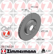 230.2363.20 Brzdový kotúč COAT Z ZIMMERMANN