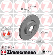 230.2364.20 Brzdový kotúč COAT Z ZIMMERMANN