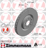 230.2377.20 Brzdový kotúč COAT Z ZIMMERMANN