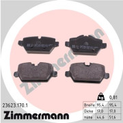 23623.170.1 Sada brzdových platničiek kotúčovej brzdy ZIMMERMANN