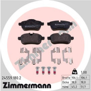 24559.180.2 Sada brzdových platničiek kotúčovej brzdy ZIMMERMANN