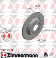 250.1316.20 Brzdový kotúč COAT Z ZIMMERMANN