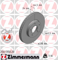 250.1350.20 Brzdový kotúč COAT Z ZIMMERMANN