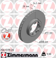 250.1379.20 Brzdový kotúč COAT Z ZIMMERMANN