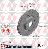 250.1383.52 Brzdový kotúč SPORT BRAKE DISC COAT Z ZIMMERMANN