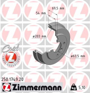 250.1749.20 Brzdový bubon COAT Z ZIMMERMANN