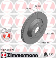 250.5708.20 Brzdový kotúč COAT Z ZIMMERMANN