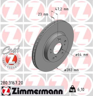 280.3167.20 Brzdový kotúč COAT Z ZIMMERMANN