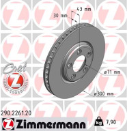 290.2261.20 Brzdový kotúč COAT Z ZIMMERMANN