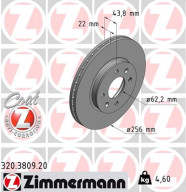 320.3809.20 Brzdový kotúč COAT Z ZIMMERMANN