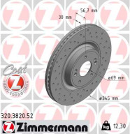 320.3820.52 Brzdový kotúč SPORT BRAKE DISC COAT Z ZIMMERMANN