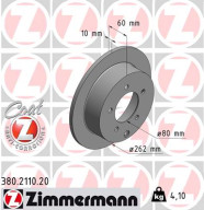 380.2110.20 Brzdový kotúč COAT Z ZIMMERMANN