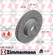 400.3606.20 Brzdový kotúč COAT Z ZIMMERMANN