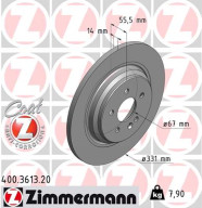 400.3613.20 Brzdový kotúč COAT Z ZIMMERMANN