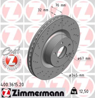 400.3615.20 Brzdový kotúč COAT Z ZIMMERMANN