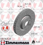 400.3625.20 Brzdový kotúč COAT Z ZIMMERMANN