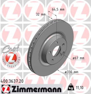 400.3637.20 Brzdový kotúč COAT Z ZIMMERMANN