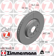 400.3648.20 Brzdový kotúč COAT Z ZIMMERMANN