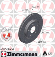 400.5506.52 Brzdový kotúč SPORT BRAKE DISC COAT Z ZIMMERMANN