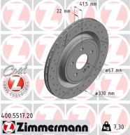 400.5517.20 Brzdový kotúč COAT Z ZIMMERMANN