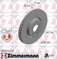 400.5542.20 Brzdový kotúč COAT Z ZIMMERMANN