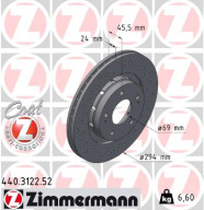 440.3122.52 Brzdový kotúč SPORT BRAKE DISC COAT Z ZIMMERMANN