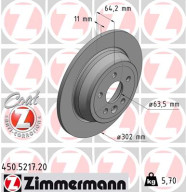 450.5217.20 Brzdový kotúč COAT Z ZIMMERMANN