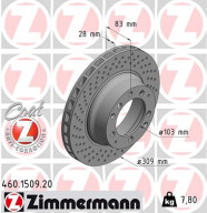 460.1509.20 Brzdový kotúč COAT Z ZIMMERMANN