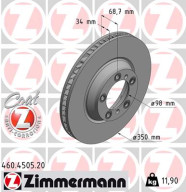 460.4505.20 Brzdový kotúč COAT Z ZIMMERMANN