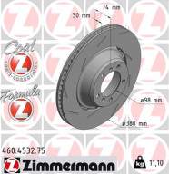 460.4532.75 Brzdový kotúč FORMULA Z BRAKE DISC ZIMMERMANN