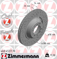 460.4537.70 Brzdový kotúč FORMULA Z BRAKE DISC ZIMMERMANN